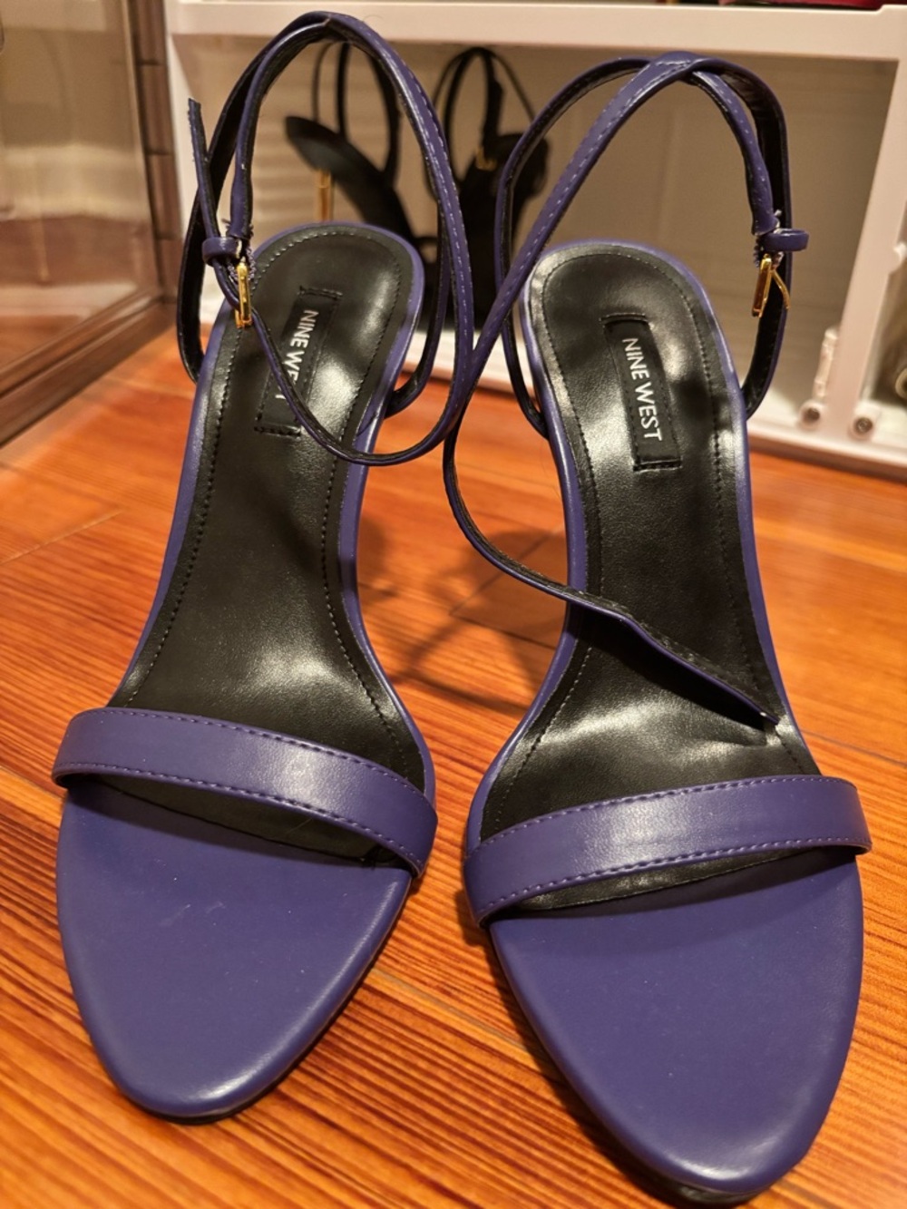 NWOB Nine West Reina Purple Open-Toe Strappy Heels